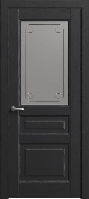 Межкомнатная дверь Софья Мастер и Маргарита Ясень черный, эмаль структурированная 36.41Г-К4