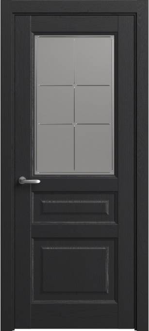 Межкомнатная дверь Софья Мастер и Маргарита Ясень черный, эмаль структурированная 36.41Г-П6
