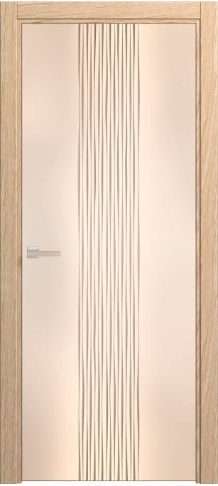 Межкомнатная дверь Софья Rain Дуб классический, брашированный шпон 91.22