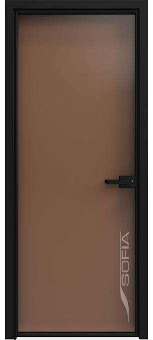 Межкомнатная дверь Софья 1000 Lines А7 T25 Стекло бронза непрозрачная