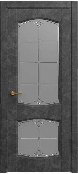 Межкомнатная дверь Sofia Classic Темный бетон, кортекс 231.147