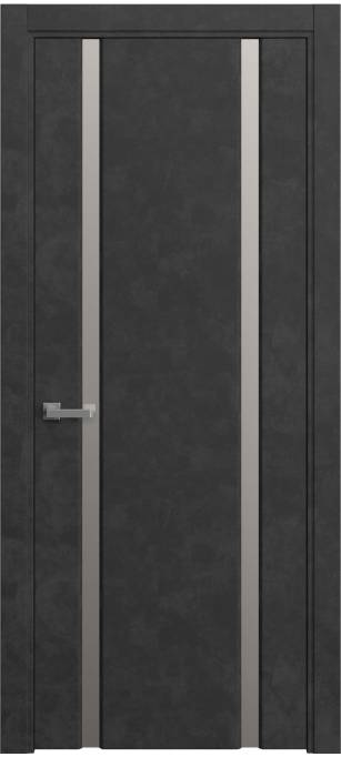 Межкомнатная дверь Sofia Original, Темный бетон, кортекс 231.02