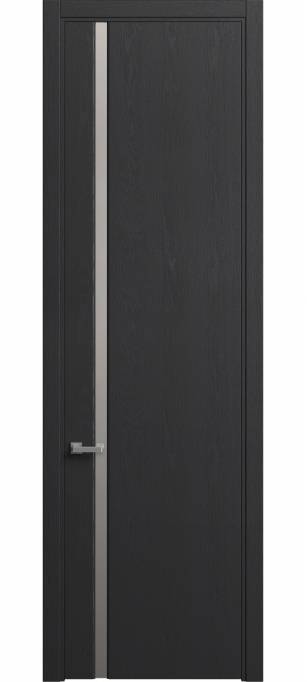 Межкомнатная дверь Софья Skyline Ясень черный, эмаль структурированная 36.104