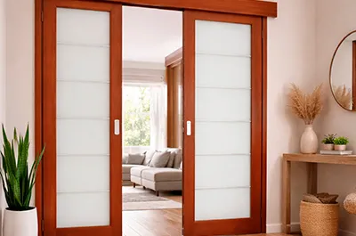 Особенности глухих раздвижных дверей – в чем выгода для интерьера?